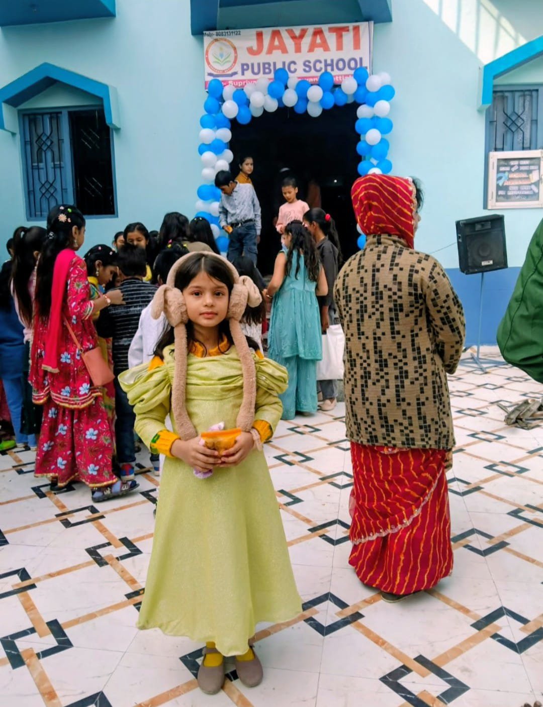 Girl at outdoor winter event