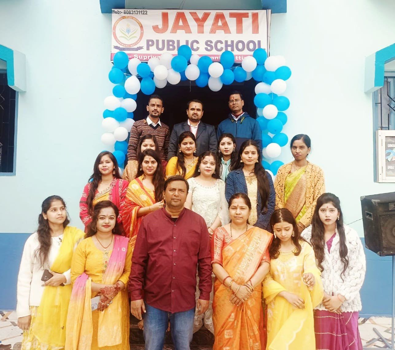 The teaching and administrative staff of Jayati Public School