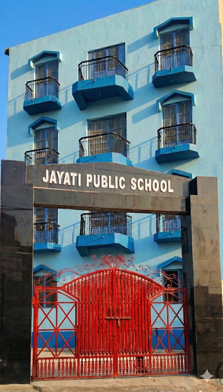 Jayati Public School building and main gate